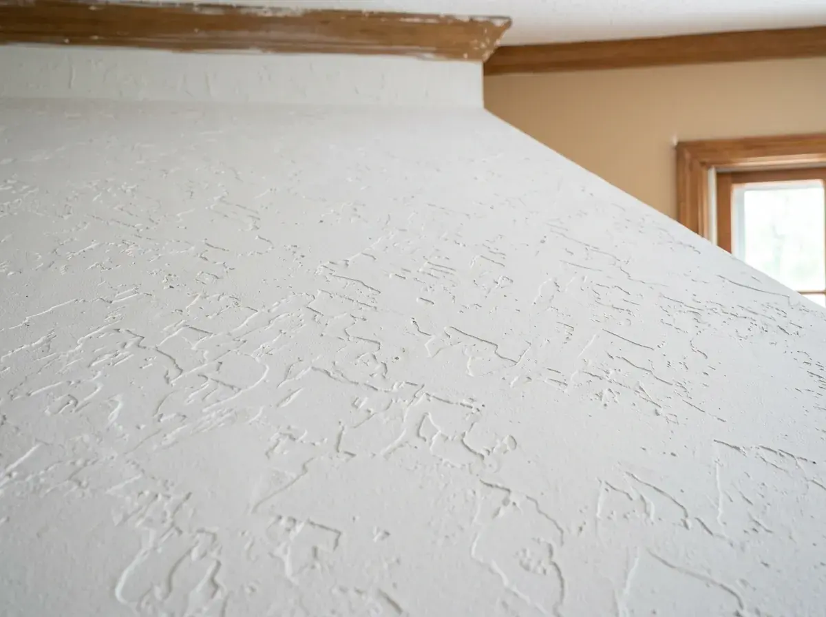 Applying knockdown texture to a ceiling in a Moncks Corner, SC home